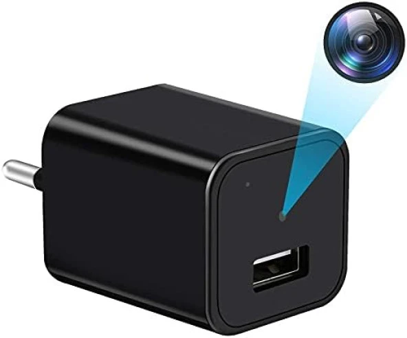 Gizli 1080P Şarj Cihazı Casus Kamera - HD Mini DV Hızlı Şarj AC AB USB Duvar Çıkışı Fişi Soketi Kamera Tak Gözetim Video Kaydedici Dadı