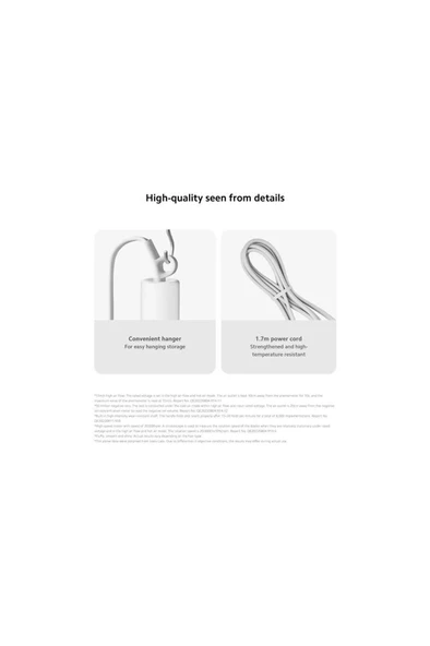 Xiaomi H101 Pembe Saç Kurutma Makinesi – Hızlı Kurutma ve Katlanabilir Tasarım - 6