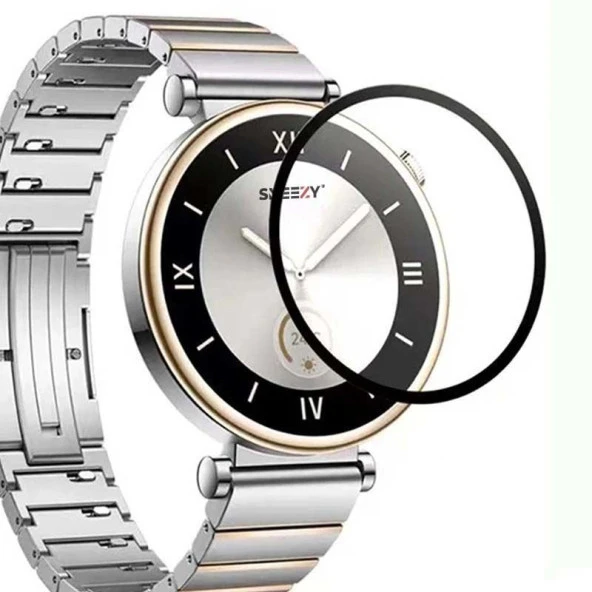 Sneezy Huawei Gt4 41mm İle Uyumlu Polymer Temperli Nano 0.5 mm Watch Ekran Koruyucu