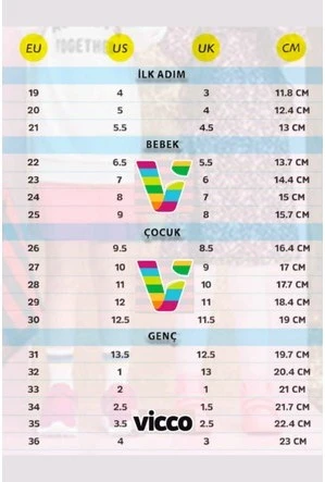 Vicco Mask Ortopedik Çocuk Spor Ayakkabı - Resim 10