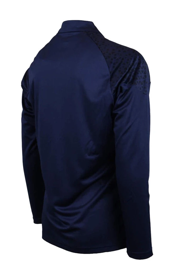 Fenerbahçe Orijinal 23/24 A Takım Hoca Yarım Fermuar Lacivert Çocuk Sweat + Kalem Set Ahşap Kutulu - Resim 4