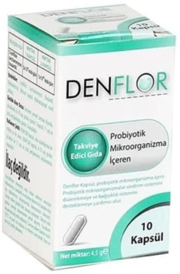 Denflor Probiyotik 10 Adet - Kapsül