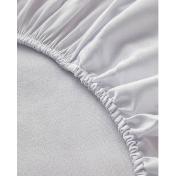 English Home Classy Twill Tek Kişilik Nevresim Takımı 160x220 cm Beyaz - Resim 3