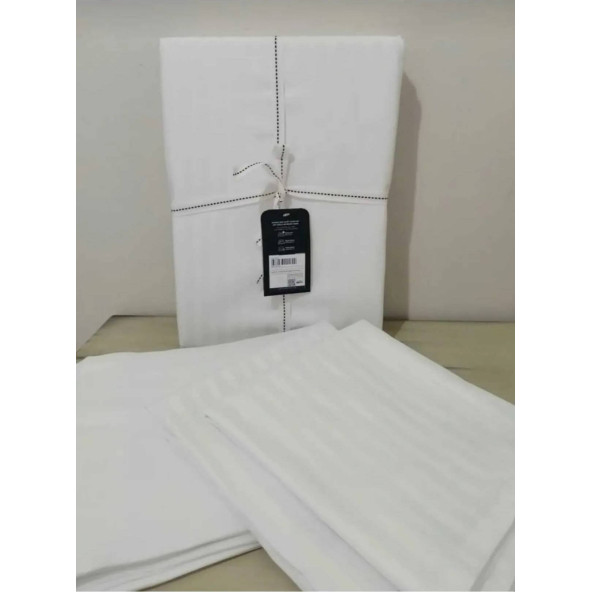 English Home Classy Twill Tek Kişilik Nevresim Takımı 160x220 cm Beyaz - Resim 4