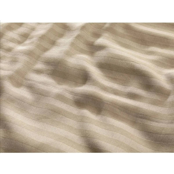 English Home Classy Twill King Size Nevresim Takımı 240x220 Cm Bej - 2