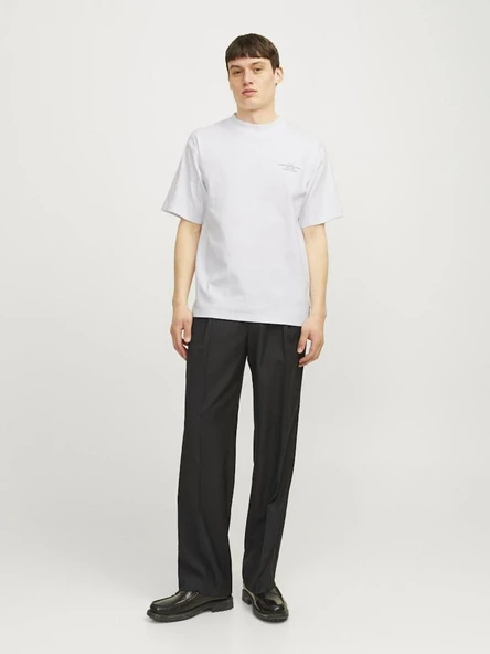 Jack Jones Blachad Brandıng Erkek Tişört 12259357 - 4