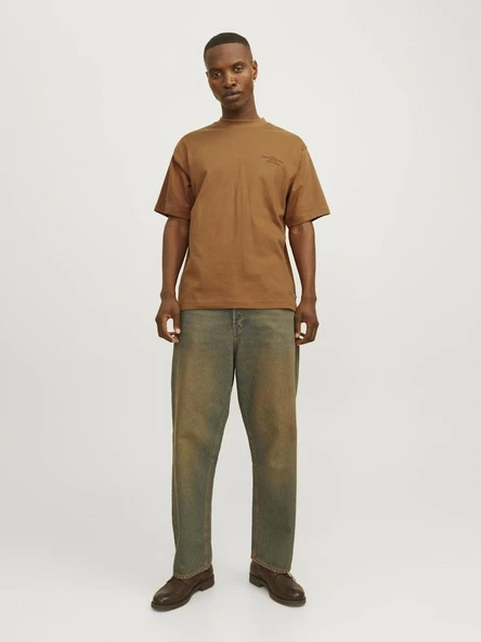 Jack Jones Blachad Brandıng Erkek Tişört 12259357 - 4