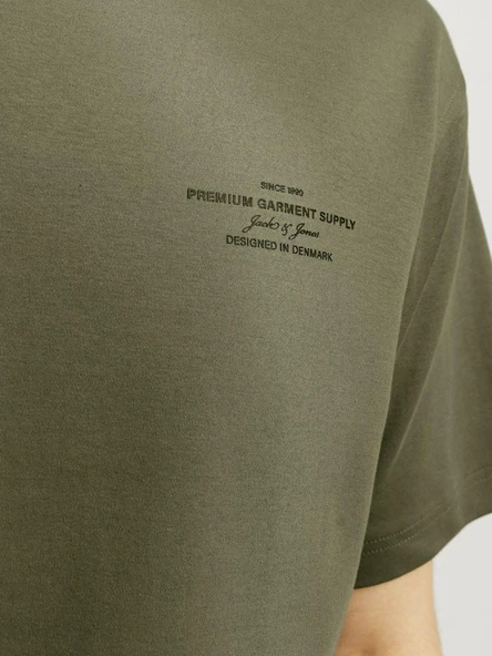 Jack Jones Blachad Brandıng Erkek Tişört 12259357 - Resim 9