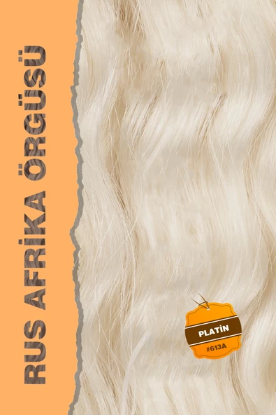 Rus Afro Dalgası Saç - Platin Sarı - 2