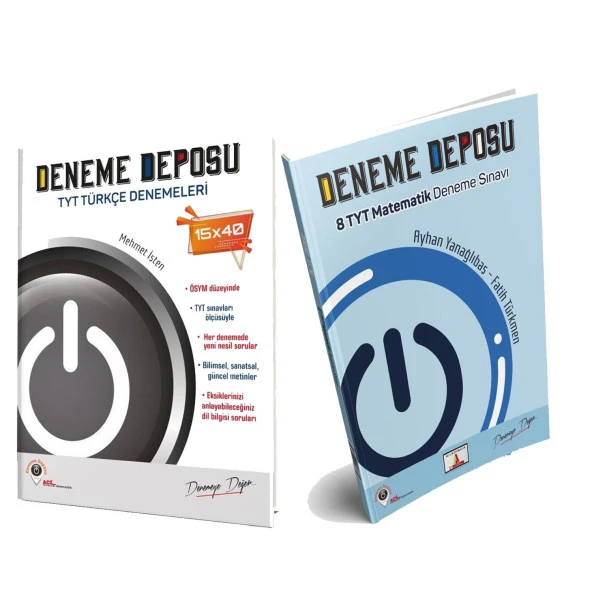 Deneme Deposu TYT Türkçe ve Matematik Deneme Seti 2 Kitap