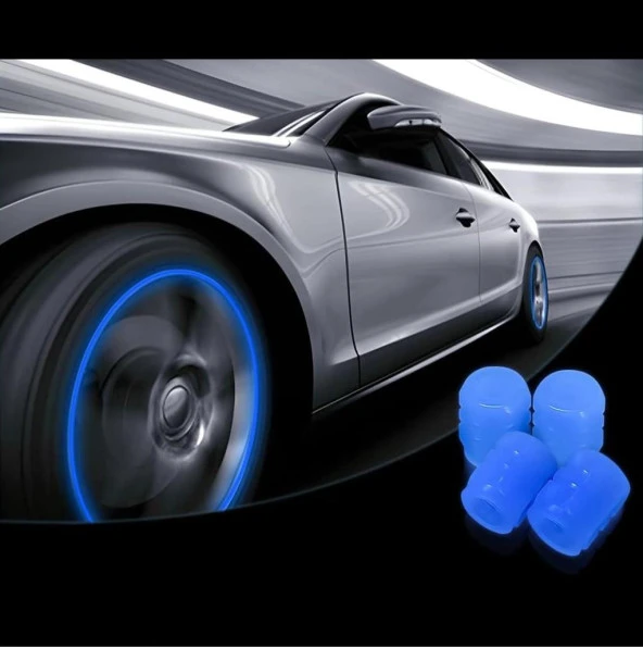 OTO MOTTO Mavi Fosforlu Sibop Kapağı 4'lü Paket - 2