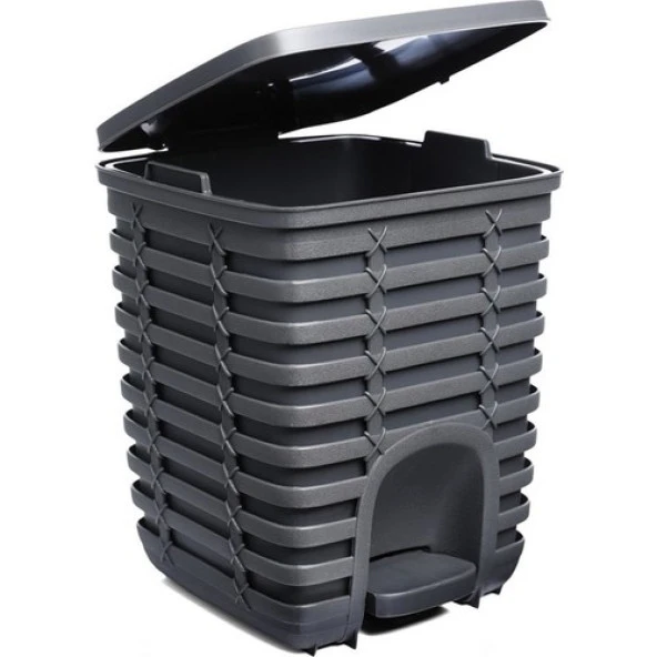 Primanova Palm Pedallı Çöp Kovası 9 Lt - Antrasit Antrasit Gri ürün görseli