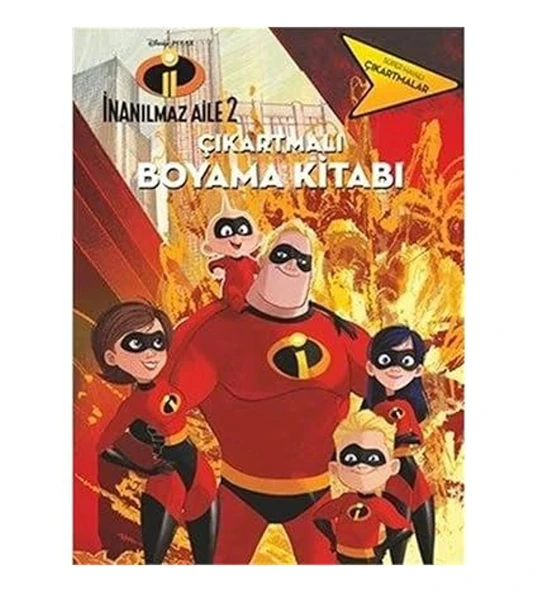 İNANILMAZ AİLE 2 ÇIKARTMALI BOYAMA KİTABI  D EGMONT