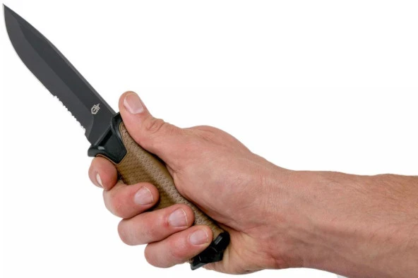 Gerber StrongArm Fixed Testere Ağızlı Kahverengi Outdoor Bıçak - 7