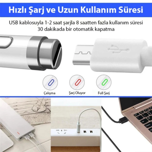 Coofbe Android Ve İos Uyumlu Dokunmatik Ekran Kalemi Kapasitif iPad Stylus Kalem Tüm Tabletlere Uyumlu - 3