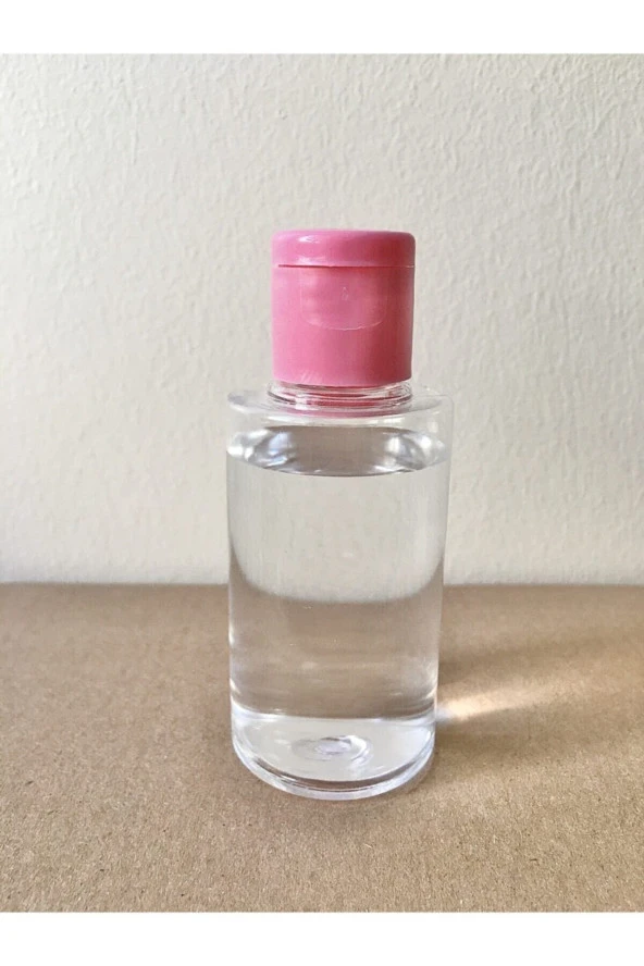 10 Adet 50 Ml Pembe Fliptop Kapak Om62 Dezenfektan - Kolonya - Parfüm Boş Şişesi - 50 ml