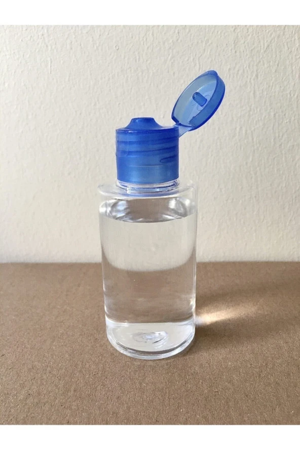 25 Adet 50 ml Mavi Fliptop Kapak Om62 Dezenfektan Kolonya Parfüm Boş Şişesi - 50 ml - 2