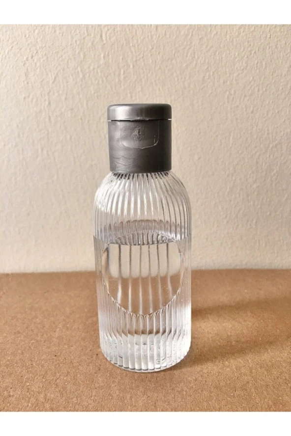 25 Adet 50 Ml Gri Fliptop Kapak Dnz21 Özel Tasarım Dezenfektan - Kolonya - Parfüm Boş Şişesi - 50 ml