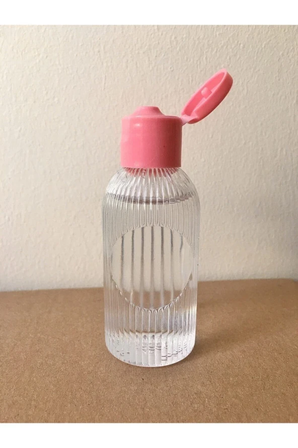 10 Adet 50 Ml Pembe Fliptop Kapak Dnz21 Özel Tasarım Dezenfektan - Kolonya - Parfüm Boş Şişesi - 50 - 2