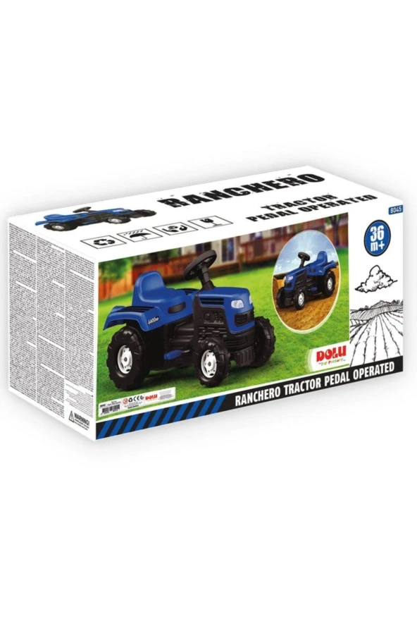 Marka: Dolu Oyuncak 8045 Dolu Ranchero Pedallı Traktör Kategori: Spor Oyuncakları - Resim 2