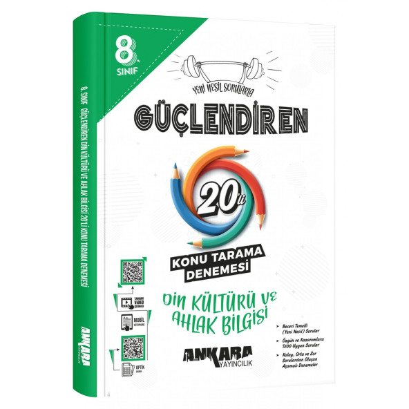 ANKARA YAY. 8.SINIF GÜÇLENDİREN DİN KÜLTR. VE AHLAK BİLGİSİ 20 Lİ KONU TARAMA DENEMESİ