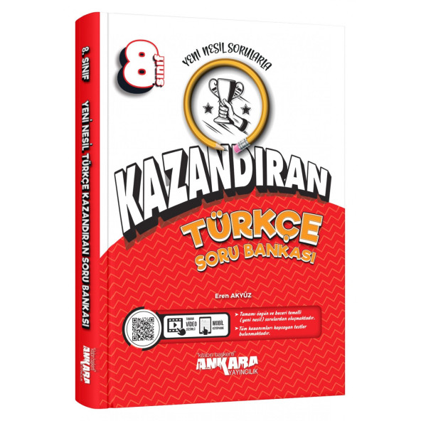 ANKARA YAY. 8.SINIF KAZANDIRAN TÜRKÇE SORU BANKASI