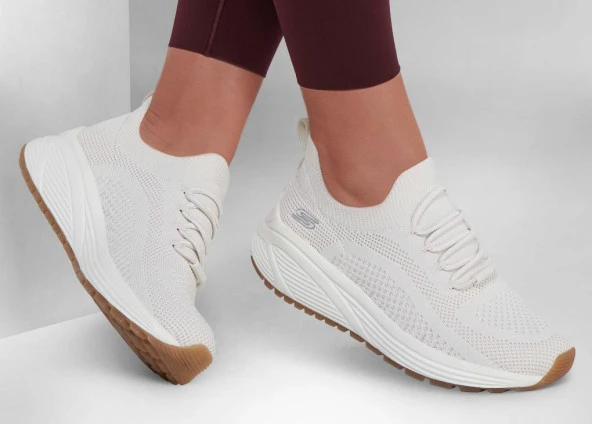 Skechers Bobs Sparrow Unisex Beyaz Spor Ayakkabı 237605 Wht