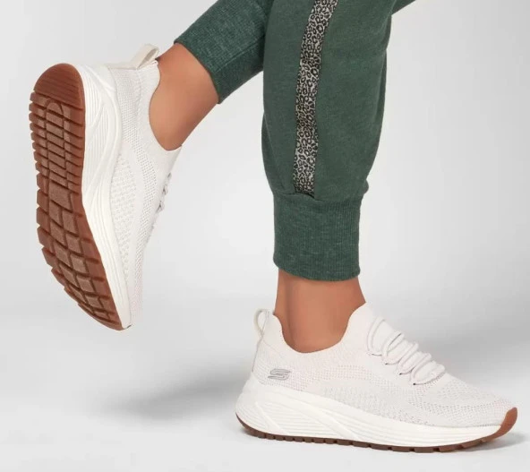 Skechers Bobs Sparrow Unisex Beyaz Spor Ayakkabı 237605 Wht - 4