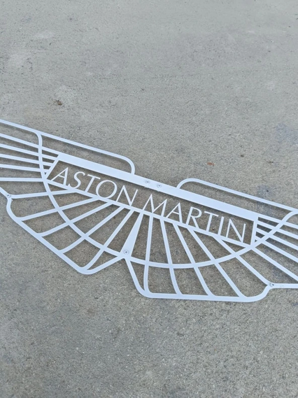Aston Martin Metal Duvar Dekoru 100x25cm - Resim 3