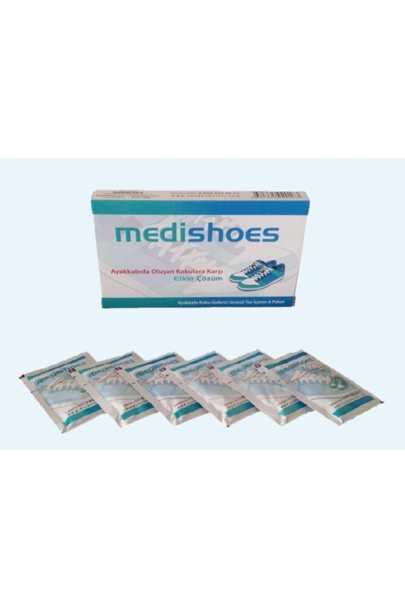 Medishoes Ayakkabı Koku Giderici Pudra 6 Lı Paket