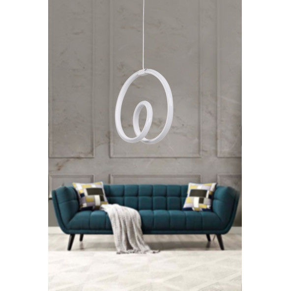 Zen Modern Sarkıt Led Avize Salon Mutfak Oda Hol Ledli Avize - 2