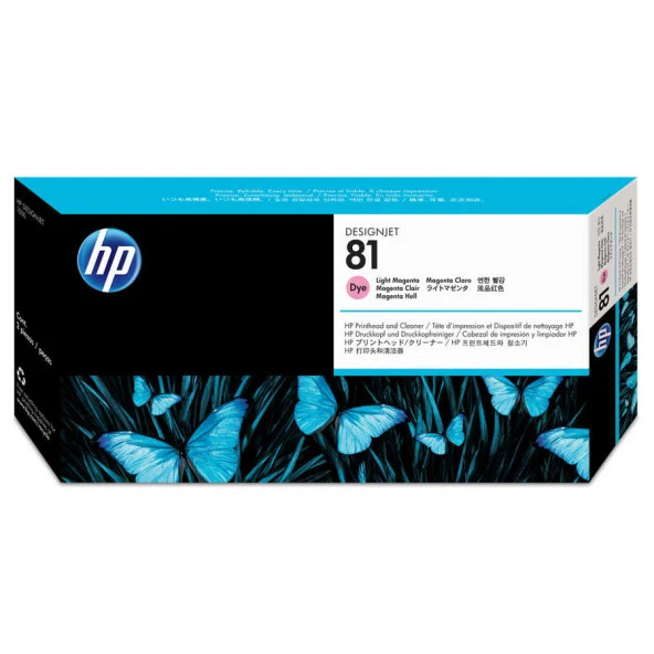 Hp 81-C4955A Light Magenta Baskı Kafası ve Kafa Temizleyici 2016 Tarihli