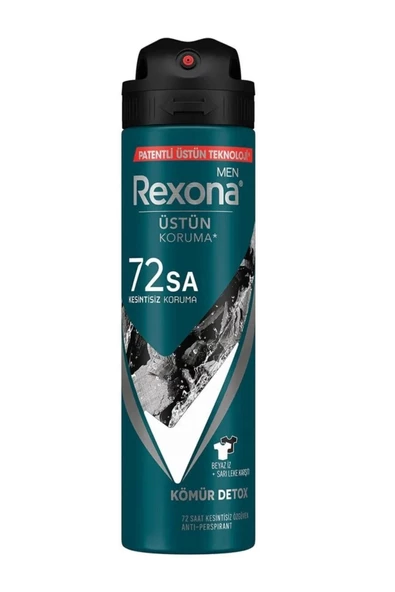 Rexona Kömür Detoks Erkek Erkek Sprey Deodorant 150 Ml