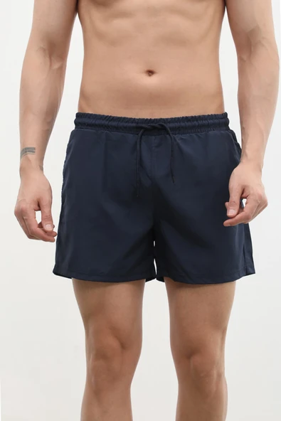 Erkek Cepli Fileli İnce Deniz Şortu - 8