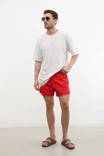 Erkek Cepli Fileli Deniz Şortu - 4