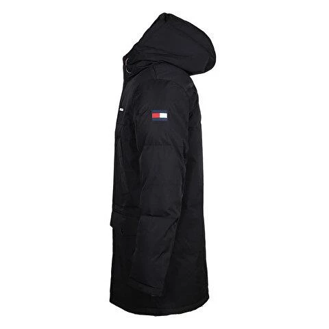 Tommy Hilfiger Arctic Cloth Parka Erkek Mont Siyah - 3