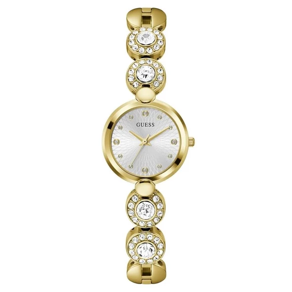 GUESS GUGW0757L2 ALTIN KAPLAMA TAŞLI KADIN KOL SAATİ