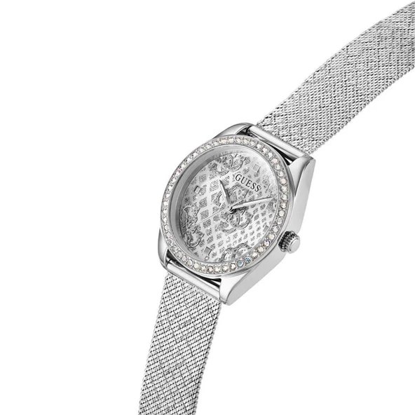 GUESS GUGW0748L1 HASIR KORDON TAŞLI KADIN KOL SAATİ - 4