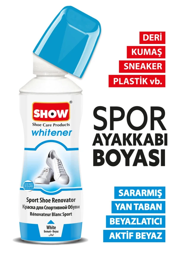 Show Deri Ve Kumaş Beyaz Spor Ayakkabı Boyası. 75 Gr.