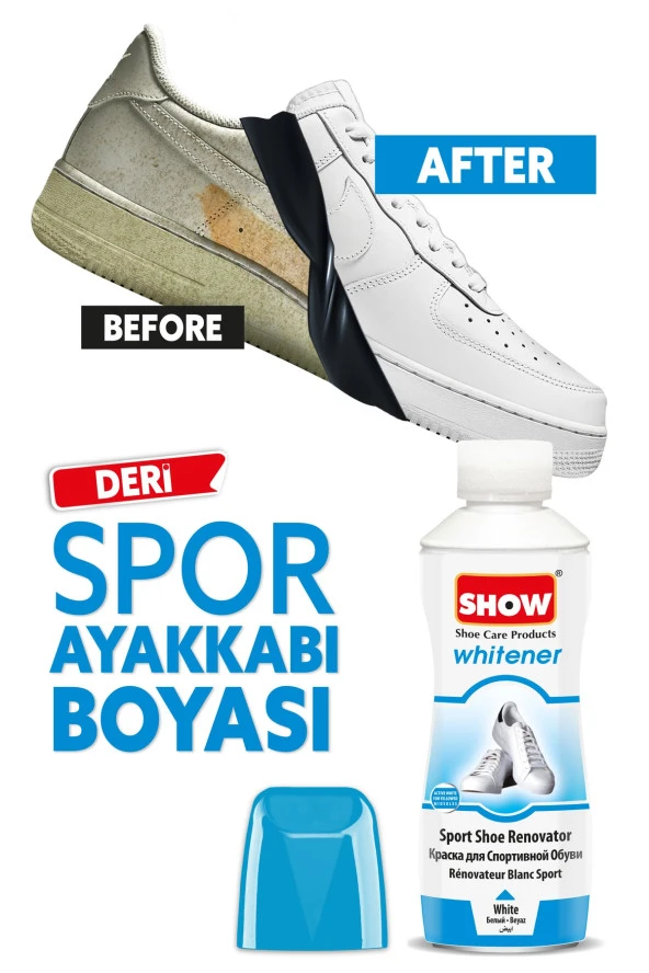 Show Deri Ve Kumaş Beyaz Spor Ayakkabı Boyası. 75 Gr. - 2