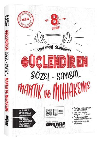 Ankara 2025 8. Sınıf Lgs Mantık Muhakeme Güçlendiren Soru Bankası ürün görseli