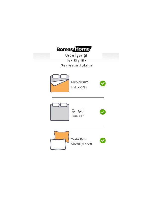 Sindy Pamuklu Ranforce Nevresim Takımı Tek Kişilik - 3