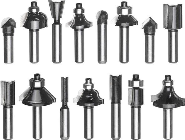 Einhell 15 Parça 8 mm Ahşap Freze Seti - 4975729 - 2