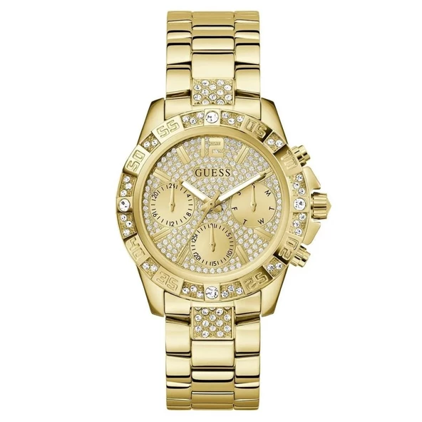GUESS GUGW0771L2 ALTIN KAPLAMA TAŞLI KADIN KOL SAATİ