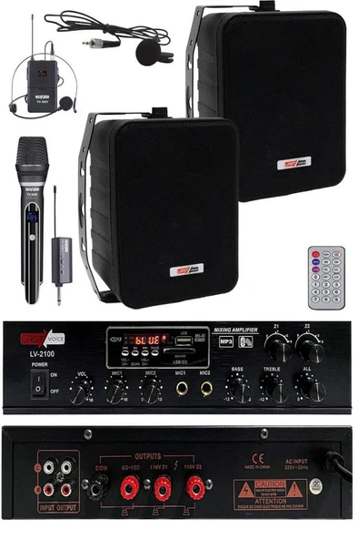 Lastvoice Soft Black Plus Paket-1 Hoparlör ve Anfi Mağaza Ses Sistemi ürün görseli