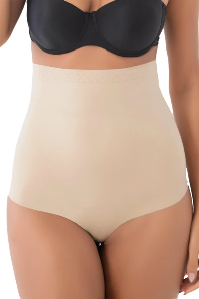 Korse Sepeti 3003 Kadın Lazer Kesim Yüksek Bel Slip Korse - 8