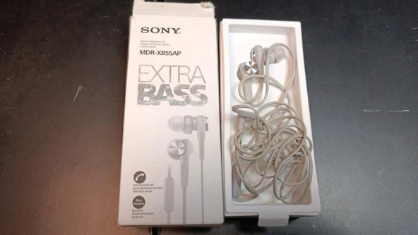 Sony MDR-XB55AP Kablolu Kulaklık Beyaz (OUTLET)