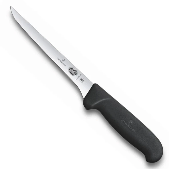 Victorinox 15cm Kavisli Dar Ağız Sıyırma Bıçağı Siyah 5.6403.15