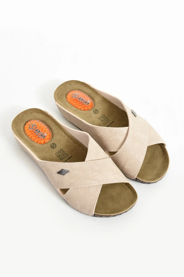 Albishoes Kadın Çapraz Jelli Rahat Yumuşak Tabanlı Anatomik Şık Ev&Dışarı Anne Kadın Günlük Terlik - 5