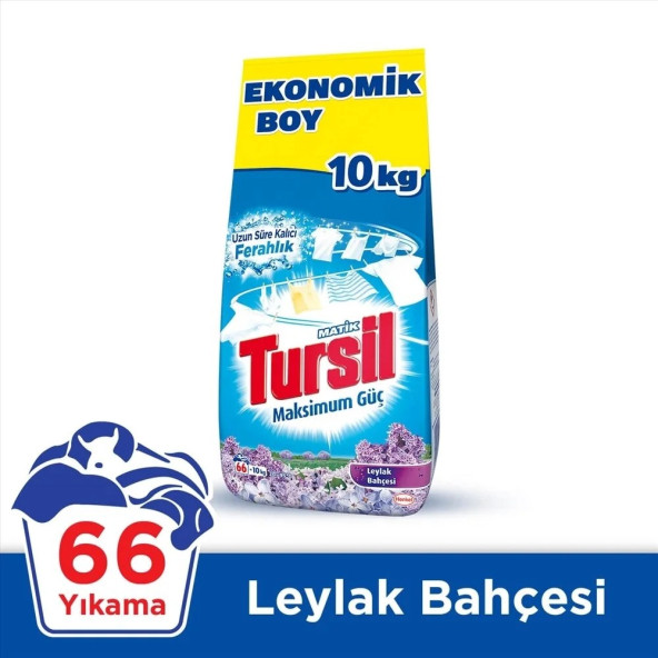 Tursil Matik Leylak Bahçesi Beyazlar ve Renkliler için 10 kg Toz Deterjan